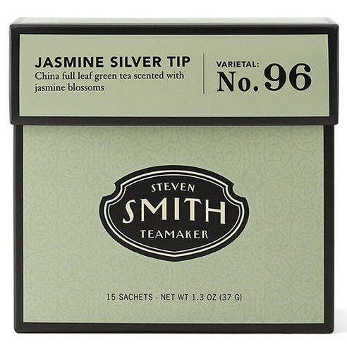 Smith Teamaker 자스민 실버 팁 티 티백 15개입 (37 g), 2.5g, 1개