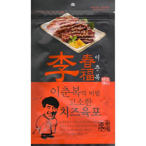 이춘복의 비법 고소한 치즈육포, 30g, 2개