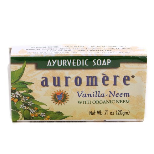 Auromere 아유르베딕 비누, 20g, 1개