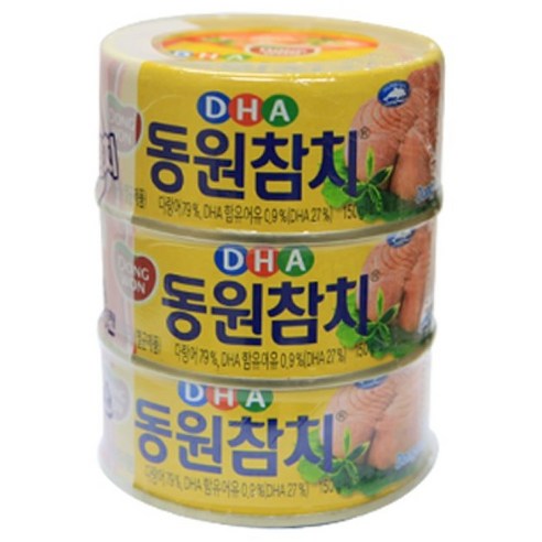 동원 DHA참치, 150g, 3개