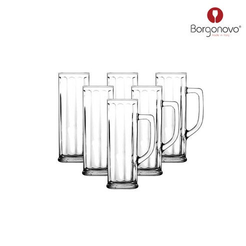 보르고노보 다누비오 옵틱 맥주잔 0.5L 6P세트, 6개