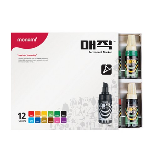 모나미 병매직, 12색, 12개