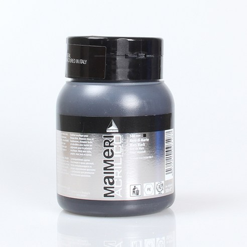 마이메리 아크릴리코 500ml 낱색 아크릴물감, 540 AM MARS BLACK, 1개