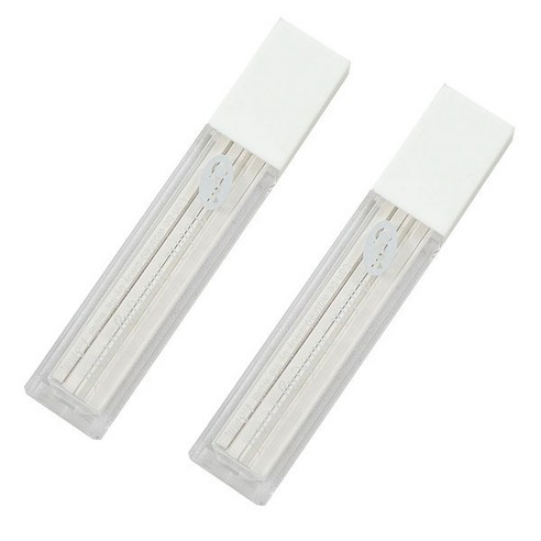 1.8mm 스퀘어 패브릭 초크 리필심, 2개입, 화이트, 1개