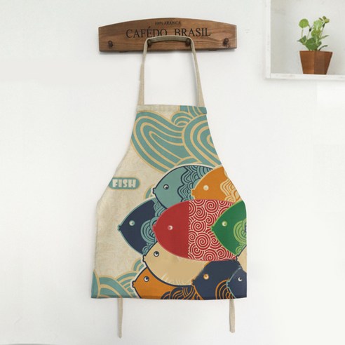 라이프스푼 주방 앞치마 A19 45 x 50 cm, 1, 1개