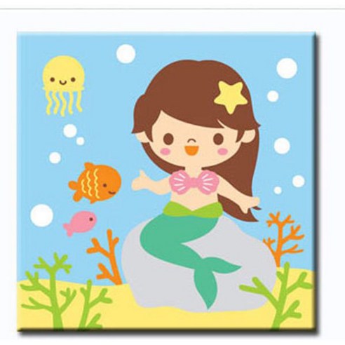 [아이러브페인팅] 바다 그리기, 08.인어공주