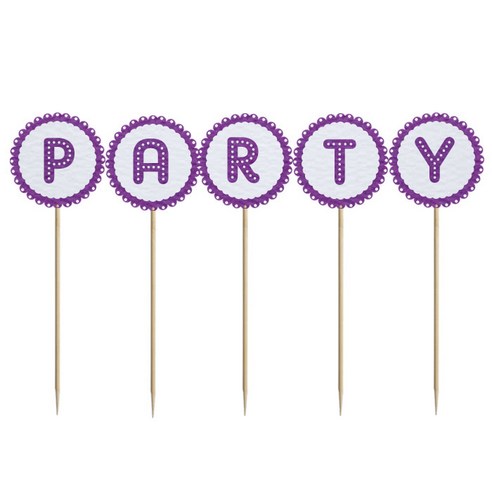 와니데코 미니파티픽 PARTY, 화이트+퍼플