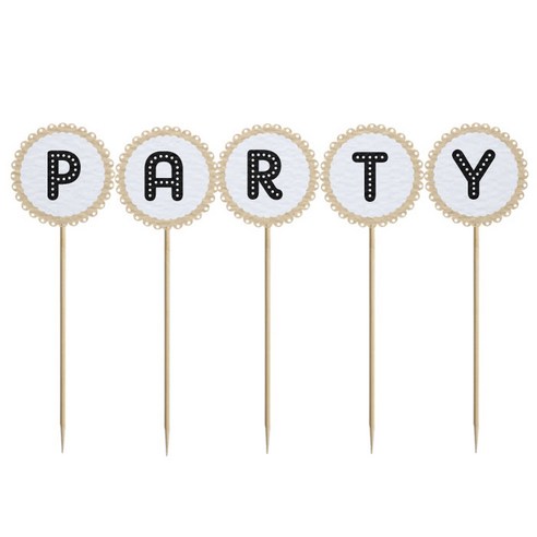와니데코 미니파티픽 PARTY, 화이트+베이지+블랙