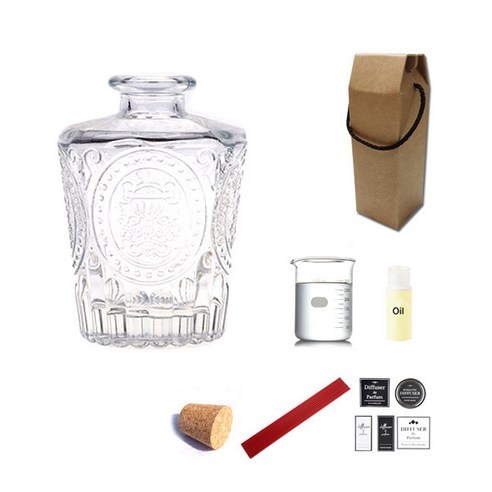 디퓨저KIT 엔틱심플투명 150ml 꽃향, PLUM JASMINE
