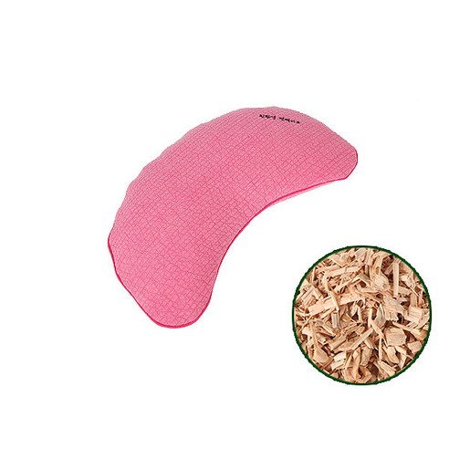[친환경편백아트] 편백베개 클래식 파쇄칩 반달 중, 진녹