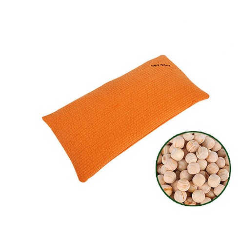 [친환경편백아트] 편백베개 클래식 구슬칩 미니, 겨자, 1개