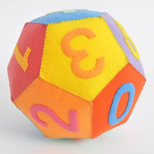 태교뜨개질 난쟁이똥자루 12각 칼라 딸랑이공 출산DIY태교용품, 1개 Best Top5