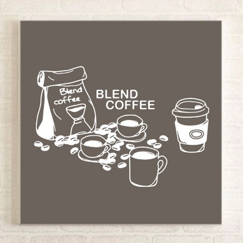 카페스티커_Espresso Macciato 1:4, 화이트
