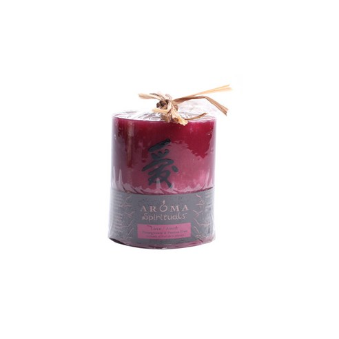 Aroma Spirituals 필러 보티드 캔들, Love, 1개