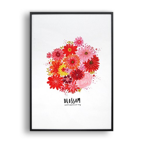 [올뉴프레임]- Blossom, (MDF블랙)