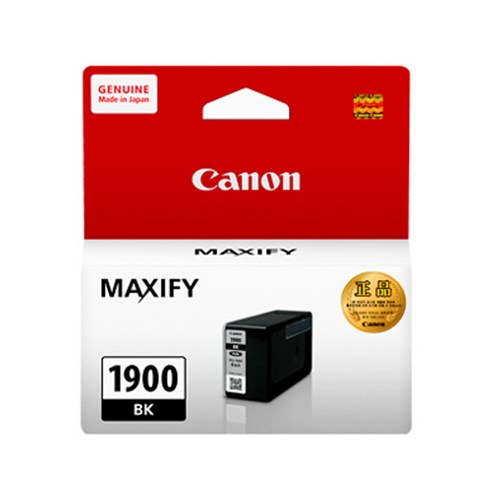 캐논  캐논 정품잉크 PGI-1900 Y, 블랙BK, 1개