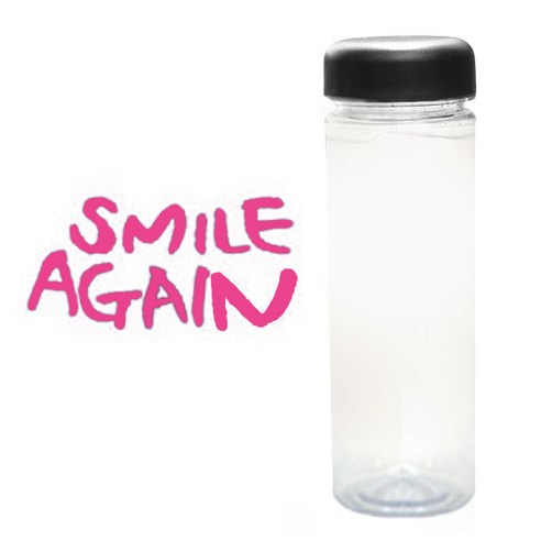 1AM 캘리그라피 보틀_검은뚜껑, smileA (핑크), 500ml