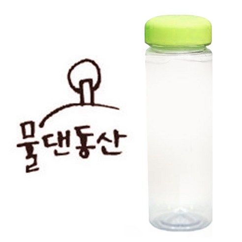 1AM 캘리그라피 보틀 연두뚜껑, 물댄동산 (갈색), 500ml