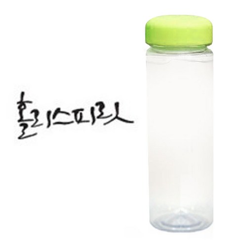 1AM 캘리그라피 보틀 연두뚜껑, 홀리스피릿 (진회색), 500ml