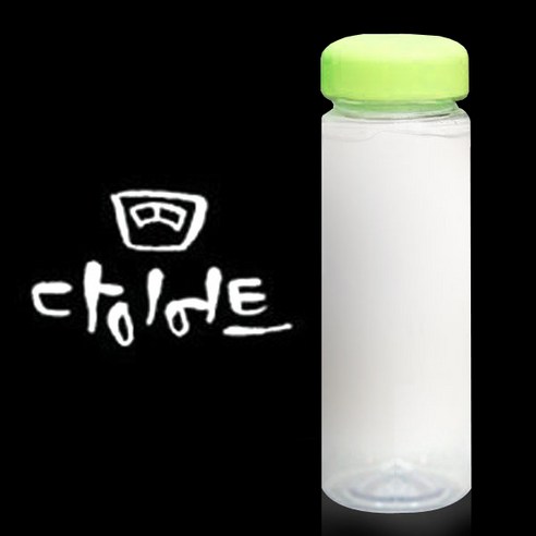 1AM 캘리그라피 보틀 연두뚜껑, 다이어트 (흰색), 500ml
