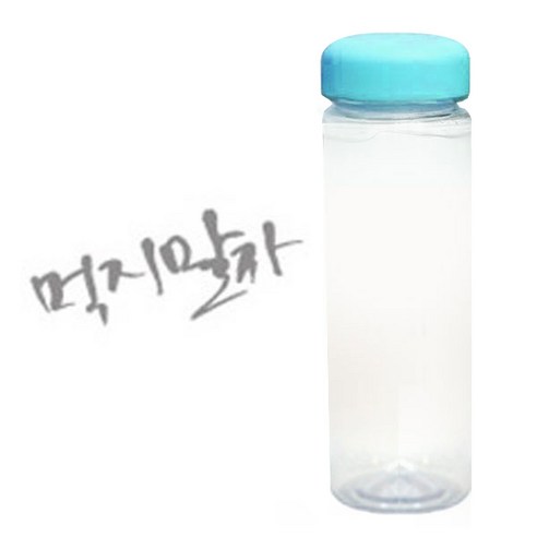 1AM 캘리그라피 보틀 하늘뚜껑, 먹지말자 (연회색), 500ml