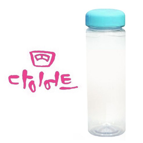 1AM 캘리그라피 보틀 하늘뚜껑, 다이어트 (핑크), 500ml