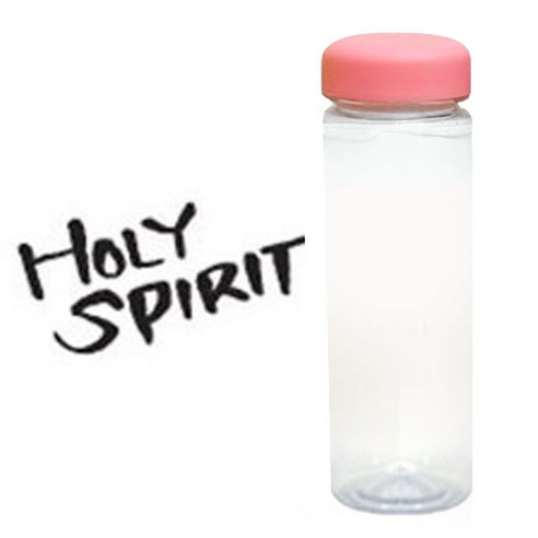 1AM 캘리그라피 분홍뚜껑 보틀, Holy S (진회색), 500ml