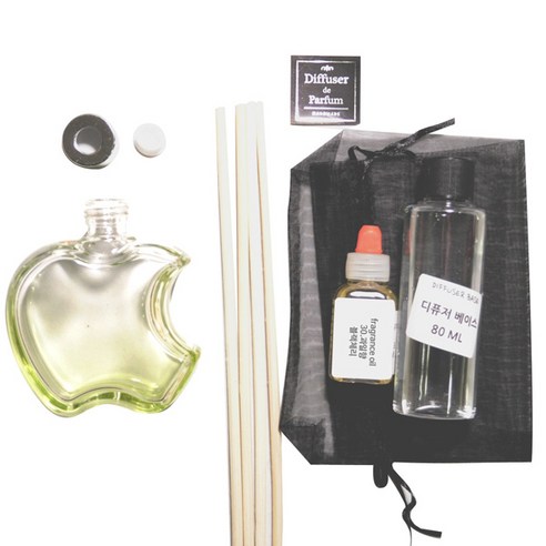 디퓨저KIT-애플6mm우드 그라그린-과일향, 110ml, BLACK CHERRY