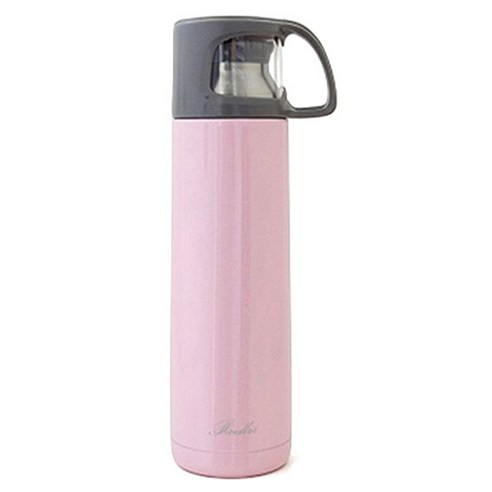프로디아 컵 일체형 진공 보냉보온병, 핑크, 500ml