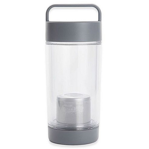 티앤라이프 스마트 에코 티 텀블러 물병, 그레이, 380ml, 1개