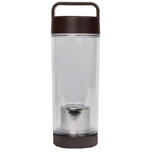 티앤라이프 스마트 에코 티 텀블러 물병, 브라운, 500ml, 1개
