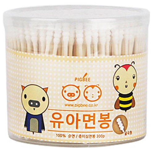 피그비 유아용 안전면봉, 300개입, 1개