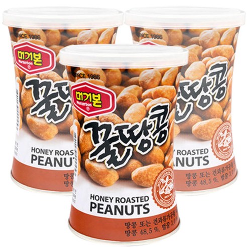 머거본 꿀땅콩 135g, 3개입