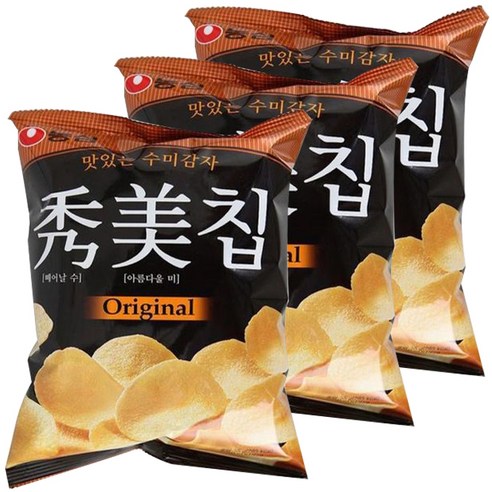 농심 수미칩 오리지널, 55g, 3개