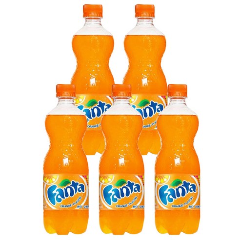 환타 오렌지, 600ml, 5개