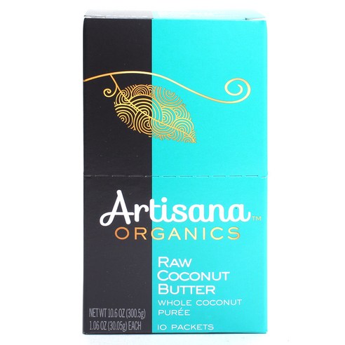 아티사나 로우 코코넛 버터, 300g, 1개