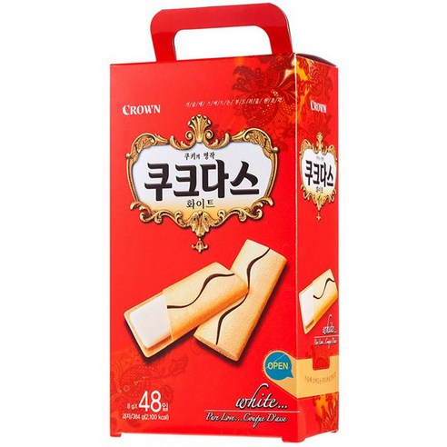 크라운 쿠크다스 화이트, 384g, 1개
