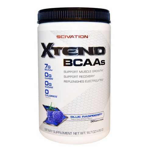 Xtend BCAAs 블루 라즈베리, 1개, 416g
