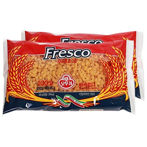 오뚜기 프레스코 마카로니, 500g, 2개