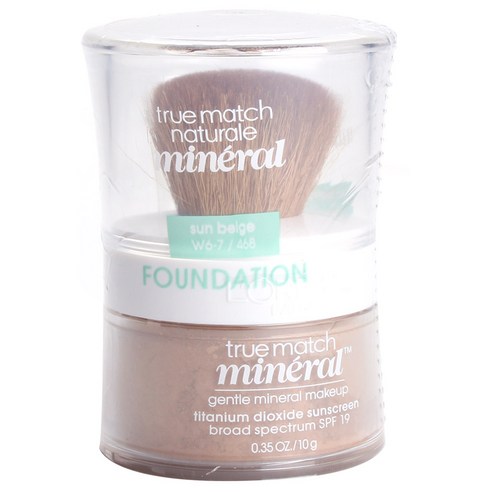 L''Oreal Paris Cosmet 트루 매치 루즈 파우더 미네랄 파운데이션 10g, Sun Beige, 1개