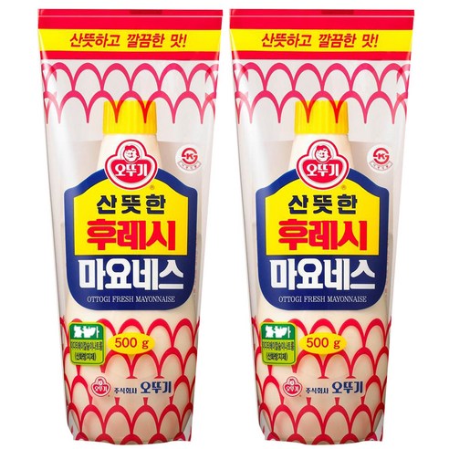 오뚜기 후레시 마요네즈, 500g, 2개