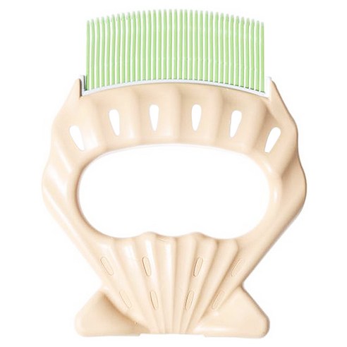 케어펫 중모 이중모 사랑빗 E2 8 x 10 cm, 그린, 1개