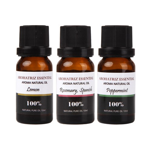아로하트리즈 다용도오일, 레몬 10ml,  로즈마리 10ml,  페퍼민트 10ml, 1개