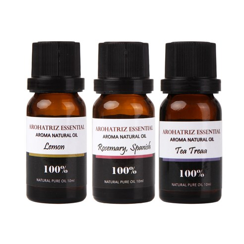 아로하트리즈 다용도오일, 레몬 10ml,  로즈마리 10ml,  티트리 10ml, 1개