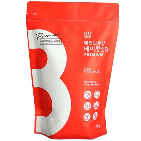 레인보우샵 베이킹소다 프리미엄, 1kg, 1개