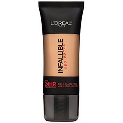 L''Oreal 인팰러블 프로-매트 업 투 24HR 파운데이션 30ml, Natural Buff, 1개