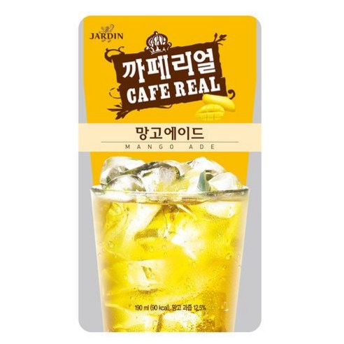 쟈뎅 까페리얼 망고에이드, 3개, 190ml