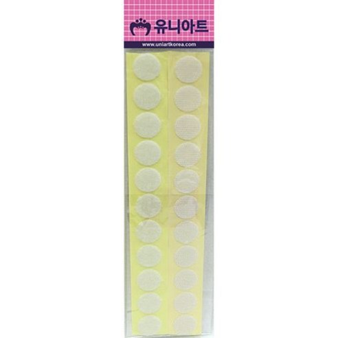 유니아트 원형 찍찍이 20mm, 4개