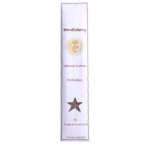 폰디체리내추럴인센스 프래그런스 스틱 인센스 15개입, Patchouli