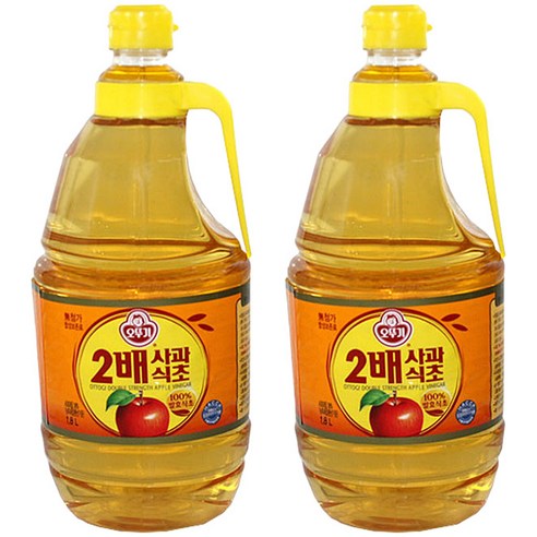 오뚜기 2배 사과식초, 1.8L, 2개
